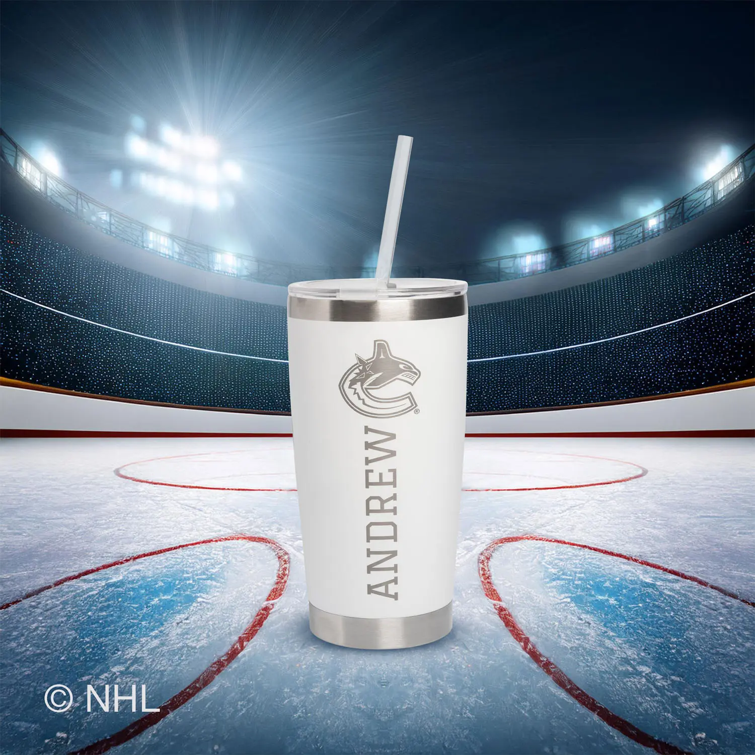 20oz. NHL Stainless Steel Tumbler - Image 3