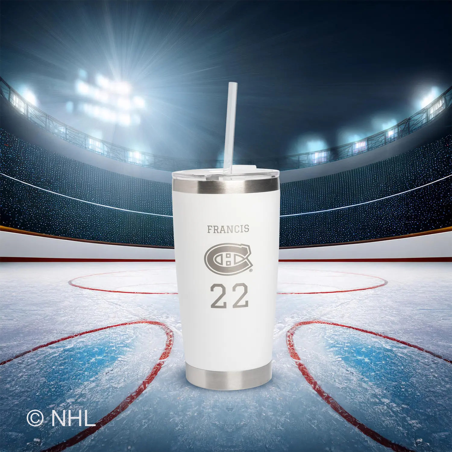20oz. NHL Stainless Steel Tumbler - Image 35