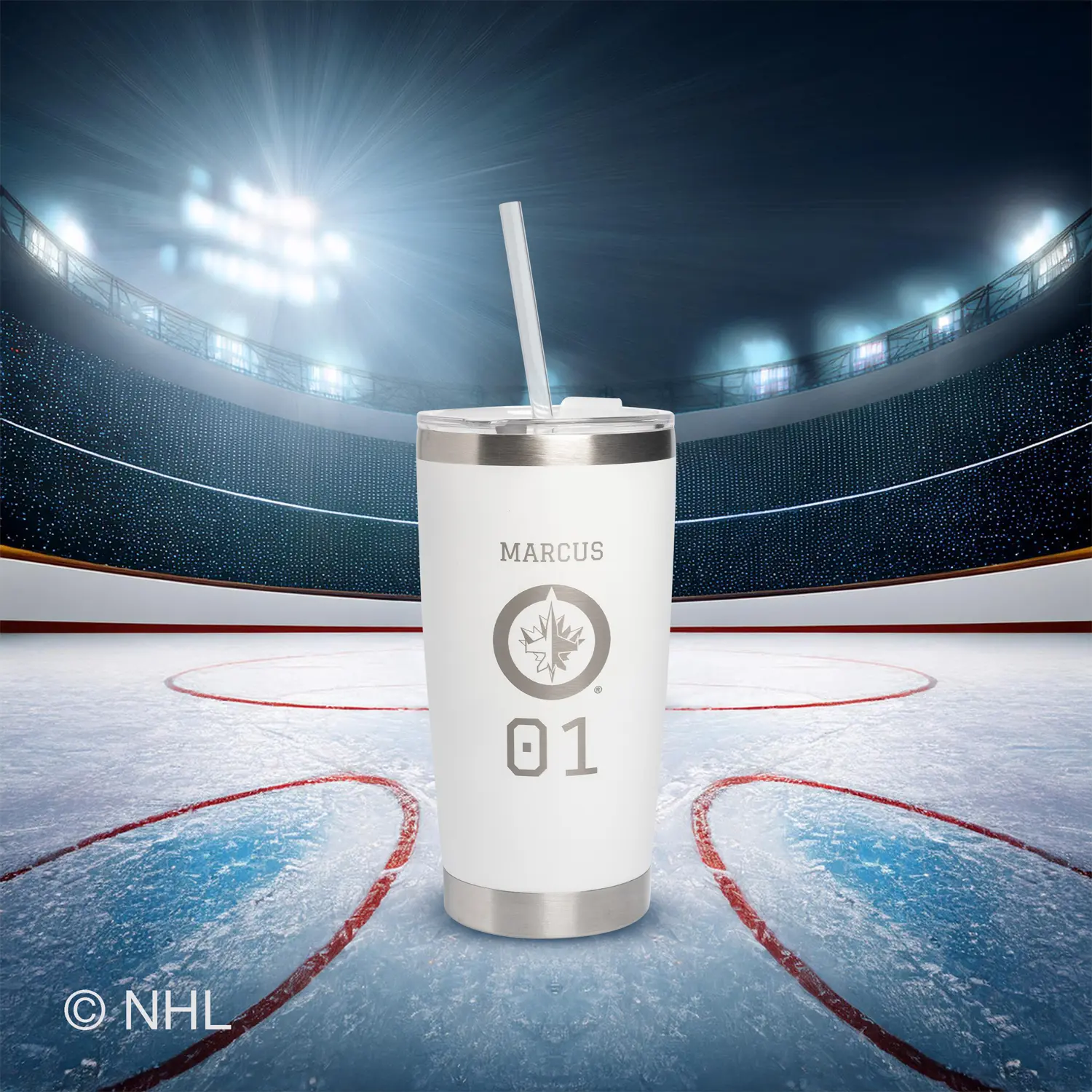 20oz. NHL Stainless Steel Tumbler - Image 38